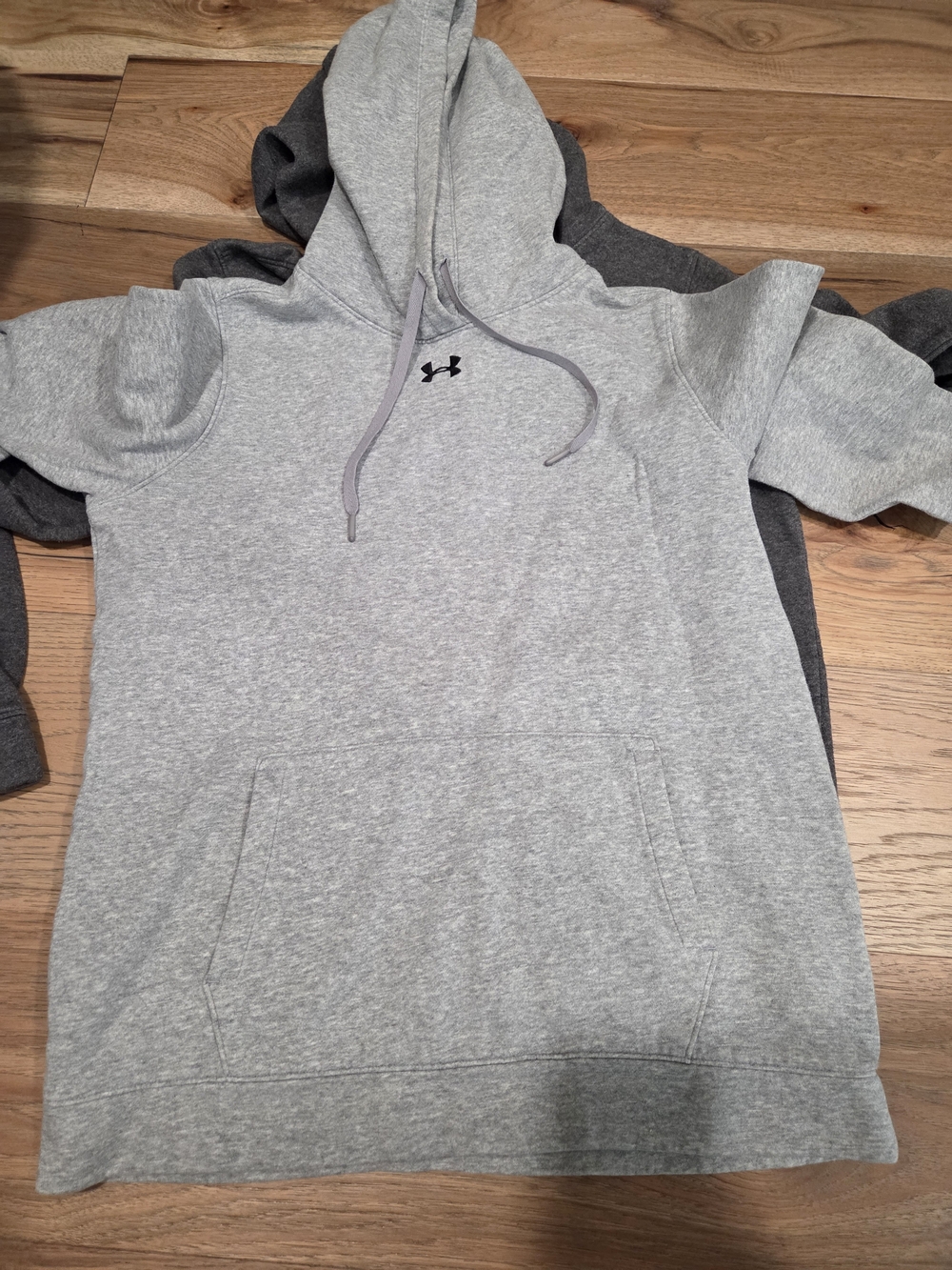 2 Under Armour Women's Gray Crewneck Hoodie with Logo